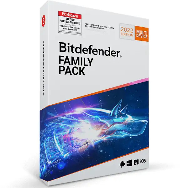 Bitdefender Family Pack 2026 | hasta 15 dispositivos