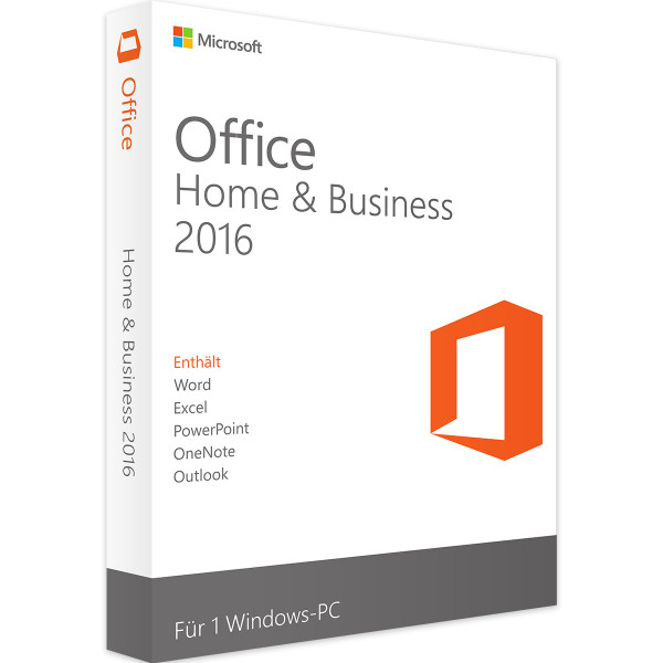 Microsoft Office 2016 Home and Business | Windows / Mac | Zertifiziert | ESD