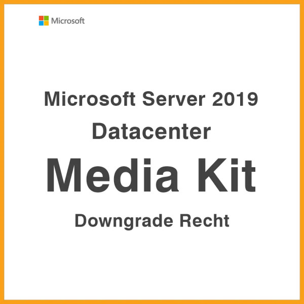 Kit multimediale di Microsoft Server 2019 Datacenter | Diritto al downgrade