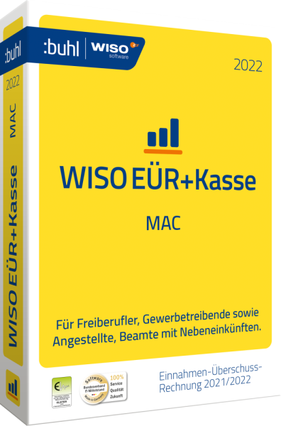 WISO EÜR & Kasse 2021 | für Mac | Sofortdownload | Jetzt kaufen