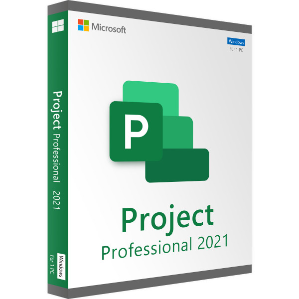 Microsoft Project 2021 Professional | Windows | 1 PC | ESD + Key | Zertifiziert