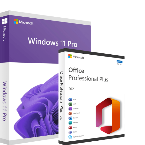 Microsoft Office 2021 Professional Plus & Windows 11 Professional (Sparpaket)