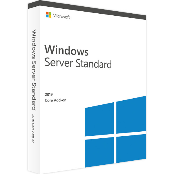 Windows Server 2019 Standard Add-on | 2 / 4 / 16 Core | Zertifizierter Shop